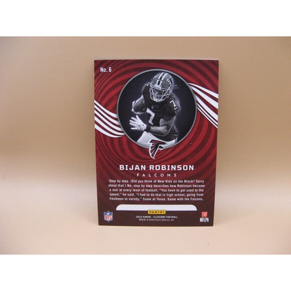 2023 Panini Illusions - Pink #6 Bijan Robinson 042/399 RC Atlanta Falcons Texas - Picture 2 of 2